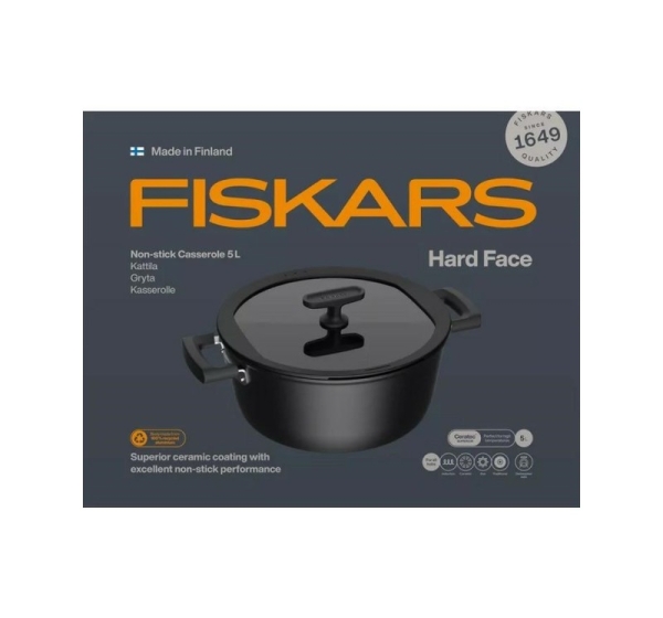 Pot 5L with non-stick coating and lid Hard Face