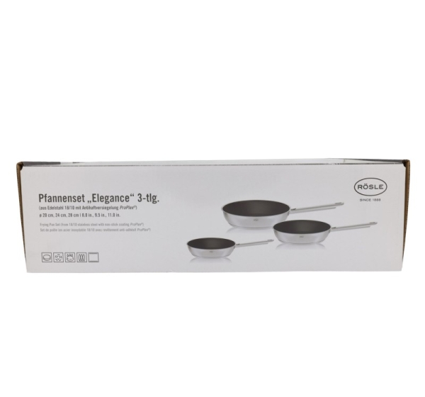 R?SLE ELEGANCE Bratpfannen-Set 3-tlg