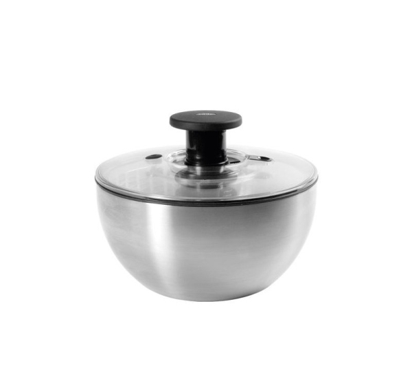 OXO 1071497 salad spinner Stainless steel Button