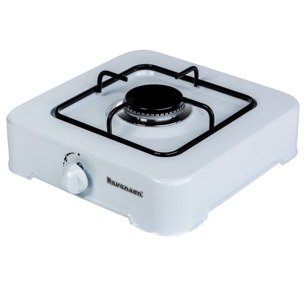 Gas cooker Ravanson K-01T (white; 1 zone)