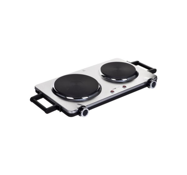 Clatronic DKP 3668 E Black,Stainless steel Countertop Sealed plate 2 zone(s)