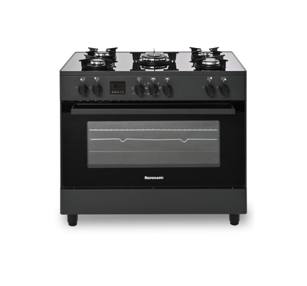 Ravanson KWGE-K90 black gas/electric cooker