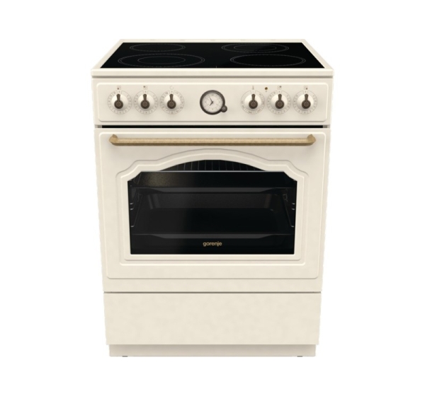 Gorenje GECS6B70CLI Freestanding cooker Ceramic hob Beige
