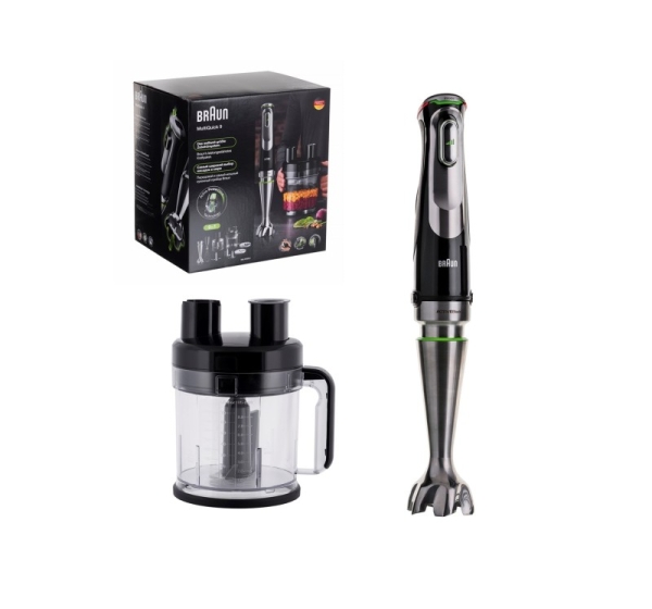 Braun MultiQuick 9 MQ 9195XLI 2 L Immersion blender 1200 W Black, Stainless steel