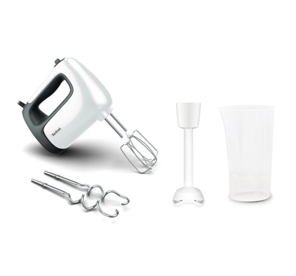 Tefal Prep'Mix+ HT4611 Hand mixer 500 W White