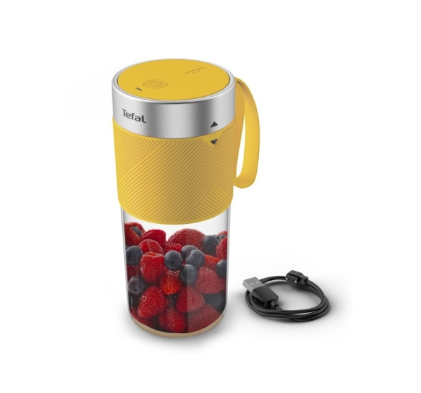 Tefal Lightmix BL1C0230 blender 0.3 L Portable blender Stainless steel, Transparent, Yellow