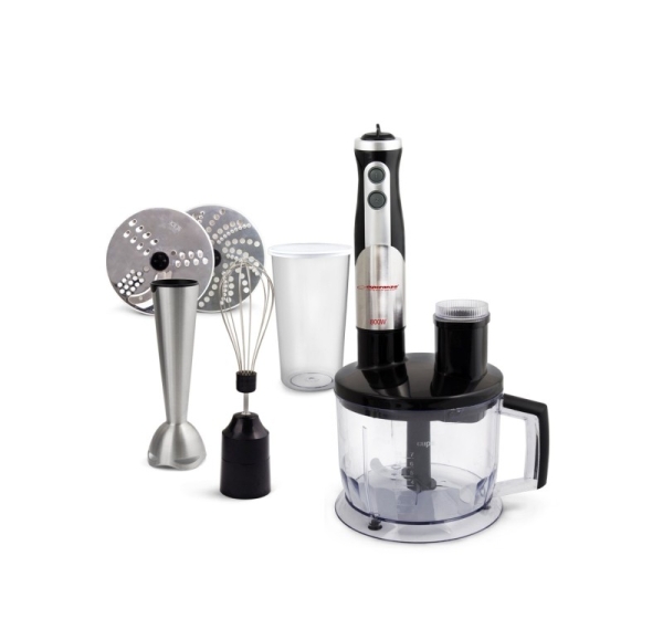 Esperanza EKM004 blender 0.6 L Immersion blender Black,Silver,Transparent 800 W