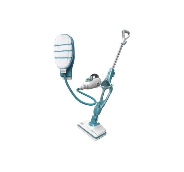 Black+Decker 9IN1 Steam Mop 0.5 l 1300 W Turquoise, White