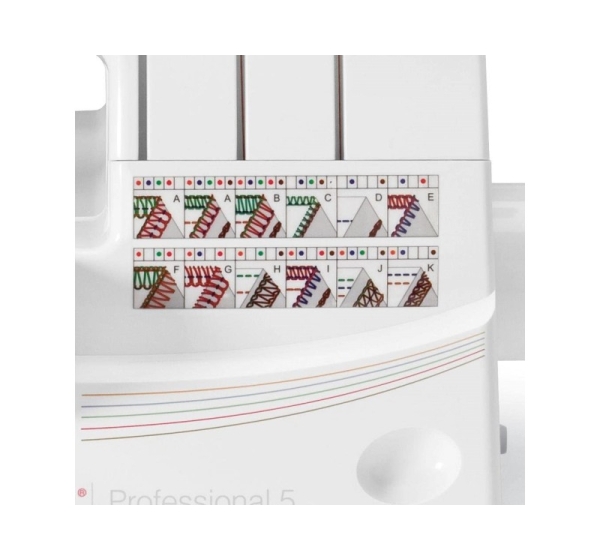 Overlock Singer 14T968 sewing machine, electric current, white