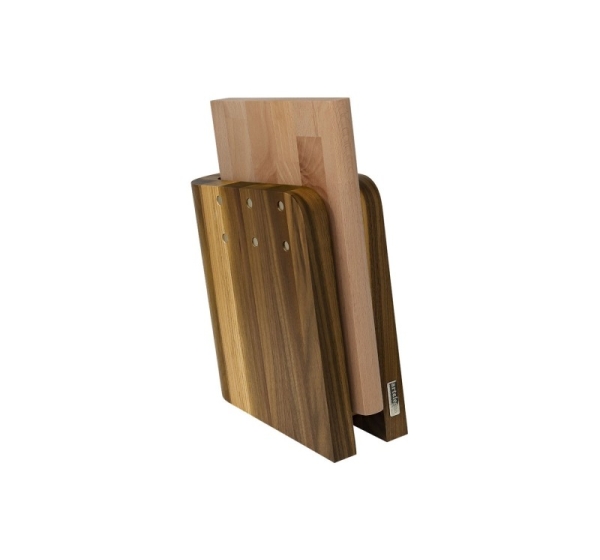 Walnut Wood Magnetic Block + Artelegno Grand Prix Kitchen Board