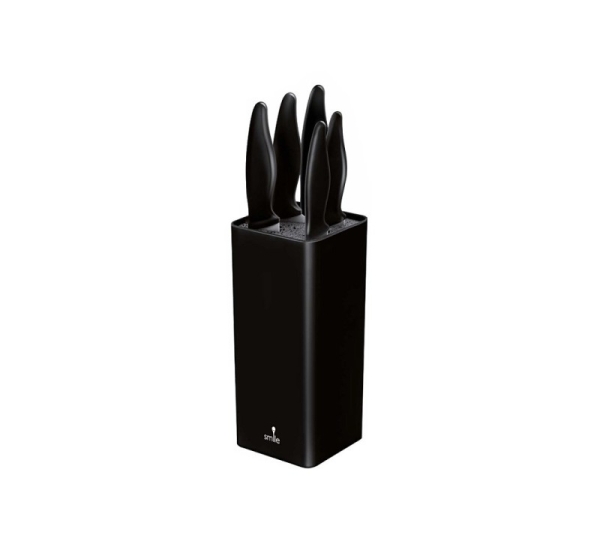 Smile SNS-6 6-piece block knife set black