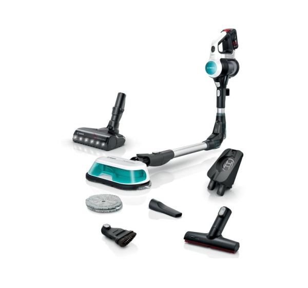 Cordless 2-in-1 hoover, vacuuming and mopping Unlimited 7 ProHygienic Aqua White