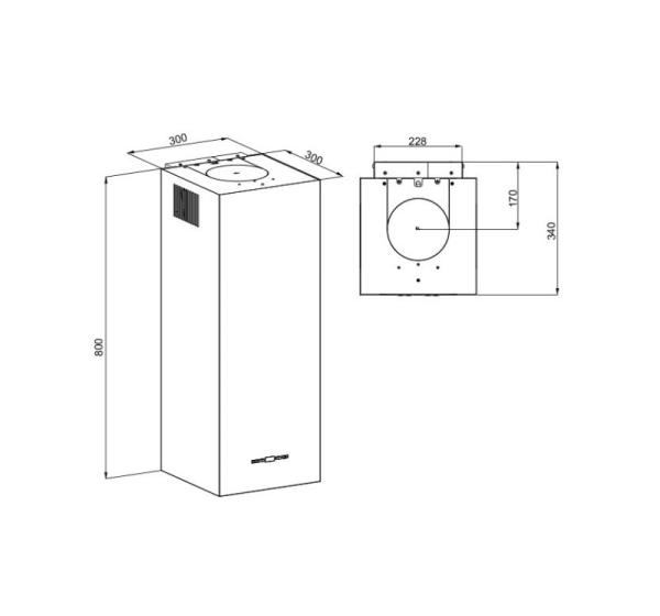 MAAN Ponza W 830 hood white