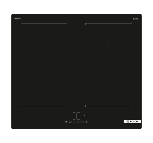 Bosch Serie 4 PVQ611BB6E hob Black Built-in 60 cm Zone induction hob 4 zone(s)