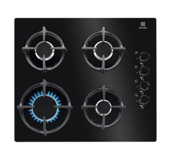 Electrolux EGG6407K Black Built-in 59 cm Gas 4 zone(s)
