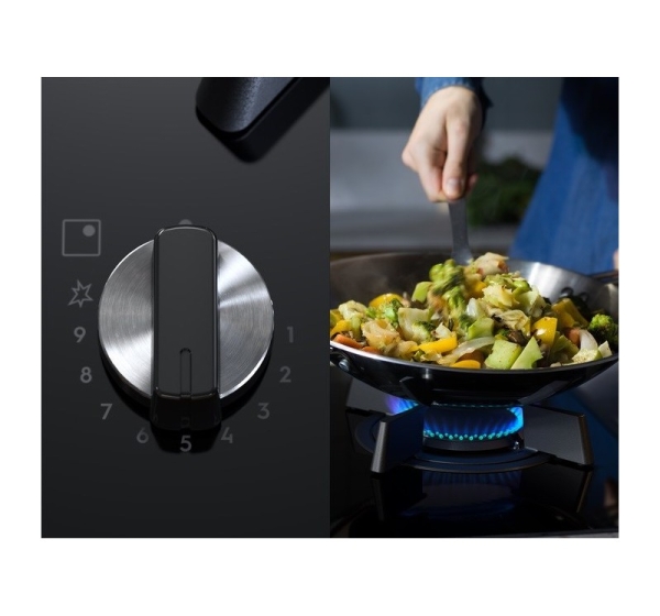 Induction-gas hob ELECTROLUX KDI641723K 800 Mixed 60 cm Black