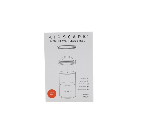 Airscape? Edelstahl-Aromabeh?lter mittel, signalrot matt