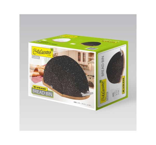 Maestro MR-1678G-BLACK Bread Loaf, black