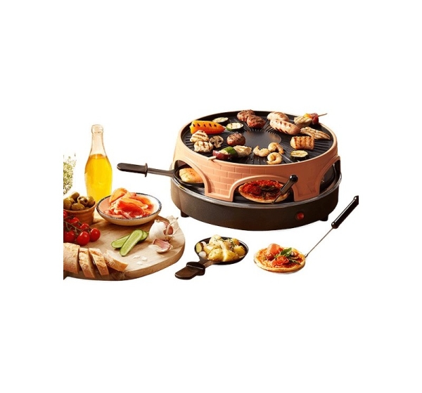 Emerio PO-113255.4 raclette grill 1500 W Black, Brown