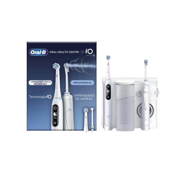 Oral-B iO6 & OxyJet Adult Rotating-oscillating toothbrush White