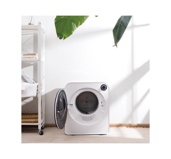 GreenBlue GB410 Electric Tumble Dryer 3kg 830W Vented 5 Drying Programs Compact Table Top Contertop Wall Moountable Portable with Accessories