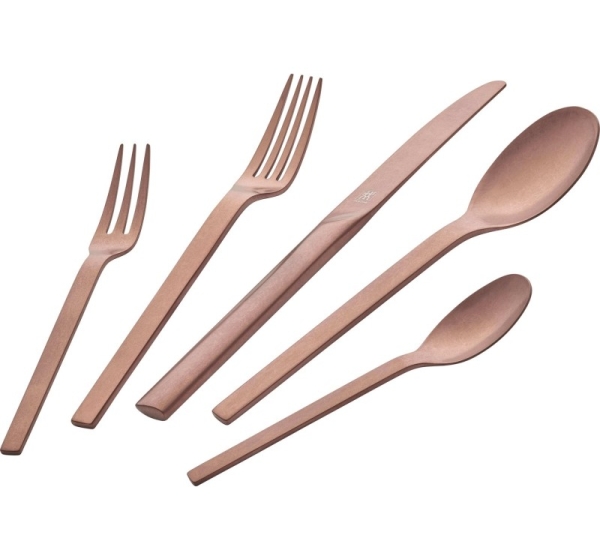 68-piece cutlery set matte - Rose Gold