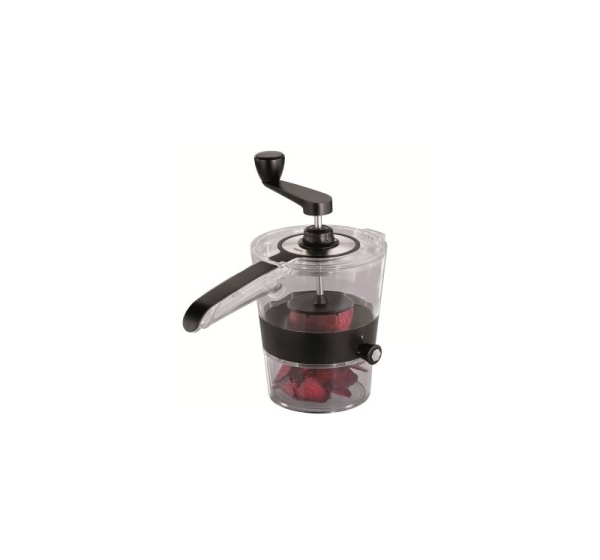 GEFU Spiralfix slicer Manual Black, Transparent Stainless steel