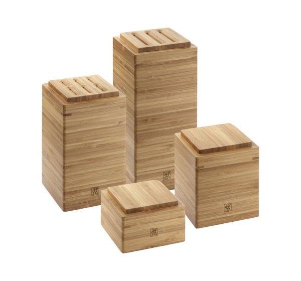 Set of 4 Zwilling bamboo containers