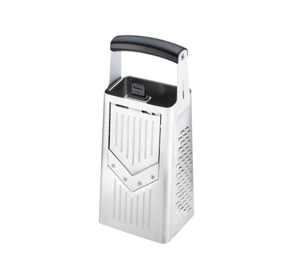GEFU 10761 manual grater/spiralizer Box grater Black, Silver
