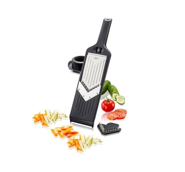 GEFU Julienne VIOLI 2.0 slicer Manual Black ABS synthetics, Stainless steel