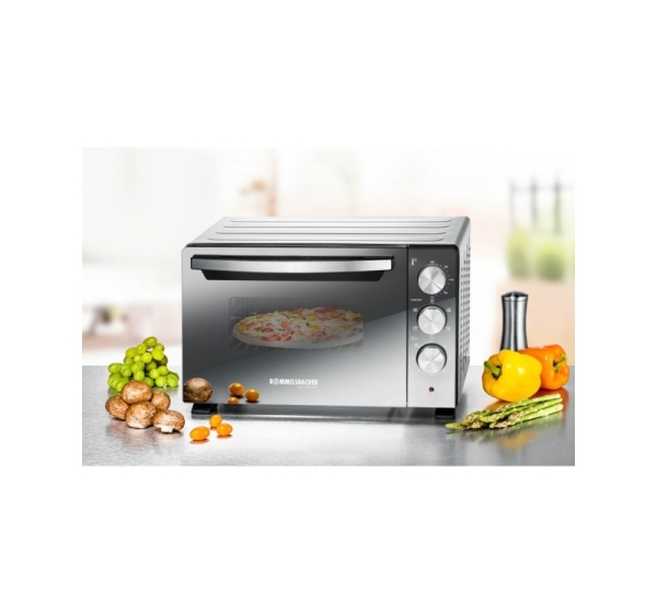 Rommelsbacher BGS 1400 toaster oven 22 L Black, Silver Grill