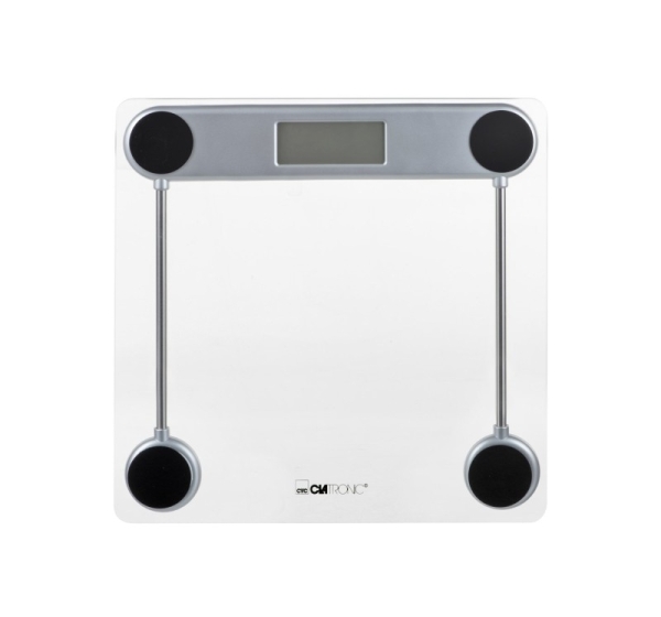 Clatronic PW 3368 Electronic Personal Scale (Transparent/Silver)