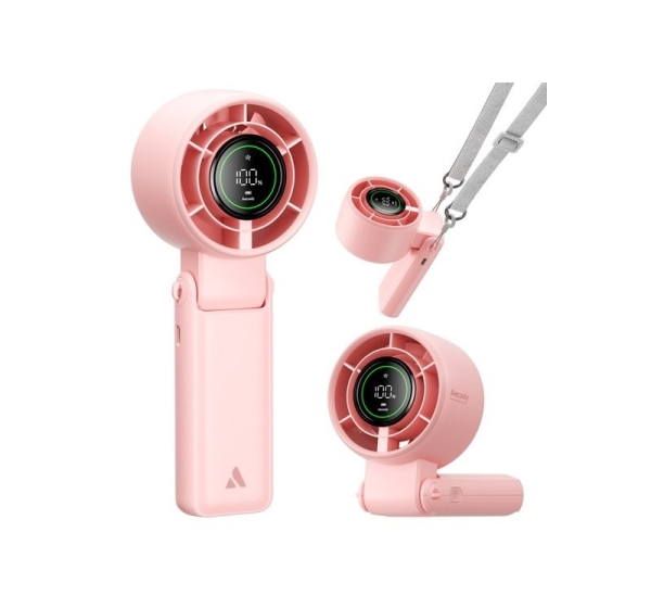 AECOOLY Halo 02 – Portable Handheld Fan, rose