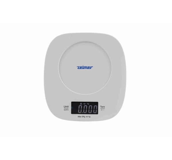 Zelmer ZKS1451 White Ivory Countertop Square Electronic kitchen scale