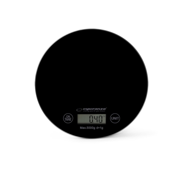 Esperanza EKS003K kitchen scale Black Countertop Round Electronic kitchen scale