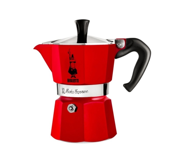 Red Bialetti Moka Espress Coffee Maker