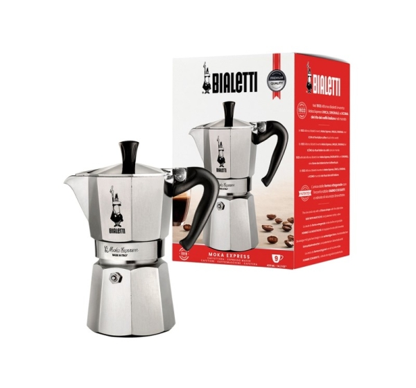 Bialetti Moka Express Moka pot 0.55 L Black, Silver