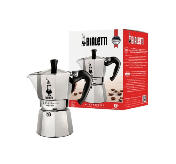 Bialetti Moka Express Moka pot 0.3 L Aluminium, Black