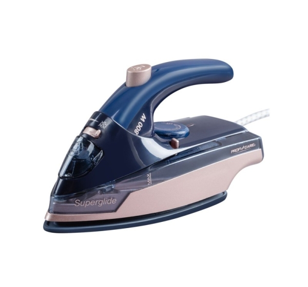 ProfiCare PC-DB 3125 Steam iron Ceramic soleplate 800 W Blue, Rose