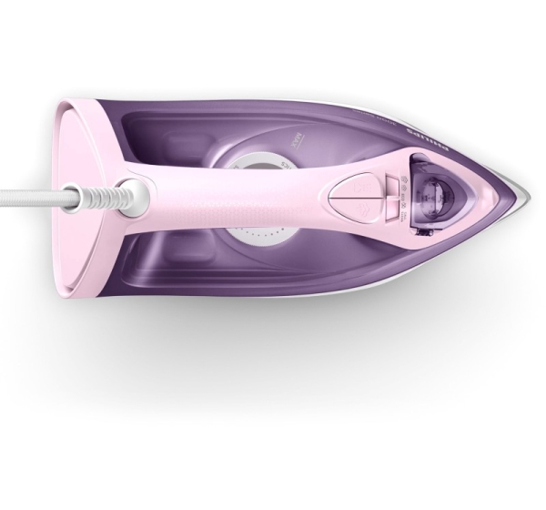 Philips 3000 series DST3020/30 iron Steam iron Ceramic soleplate 2200 W Pink, Purple