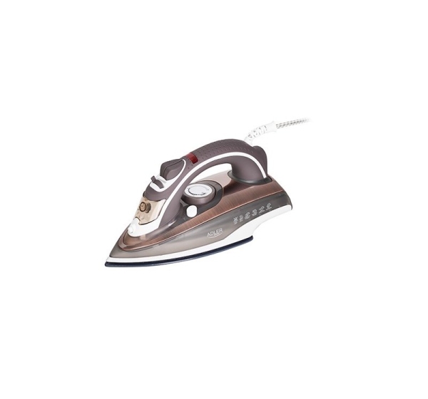 Adler AD 5030 iron Steam iron Ceramic soleplate 3000 W Brown, Grey, White