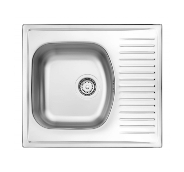 1-bowl steel sink with drainer