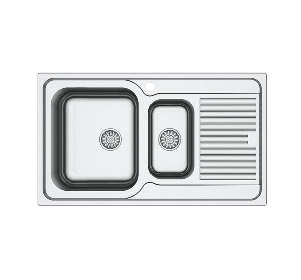 STAINLESS STEEL SINK SATIN AS 192/SIPHON
