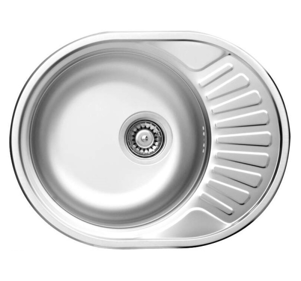 1-bowl steel sink with drainer
