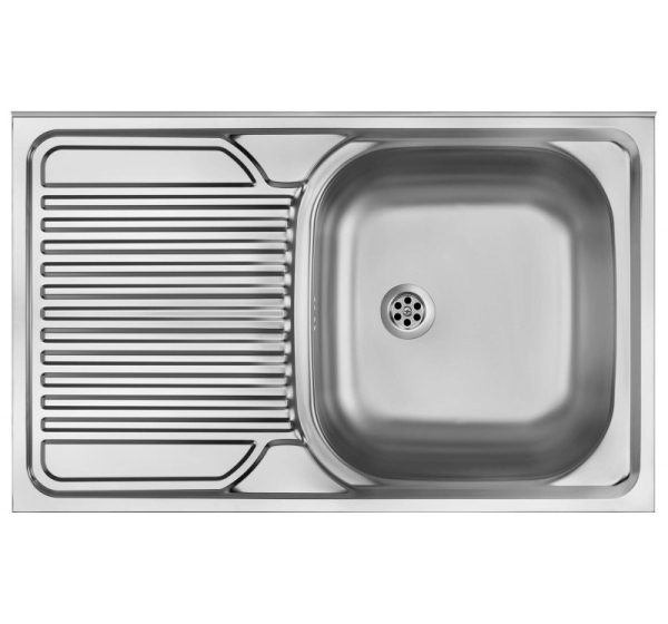 Steel sink 1-bowl with left drainer ZM5 311L