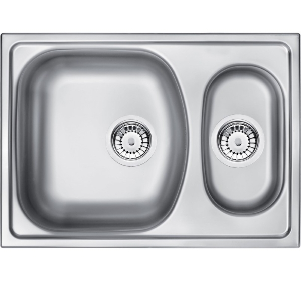 1.5-bowl steel sink