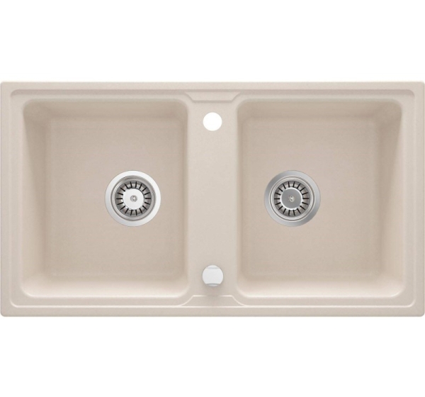2-bowl granite sink