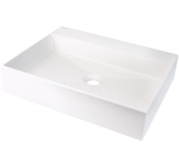 Granite countertop washbasin with space for a tap - 500x400 mm
