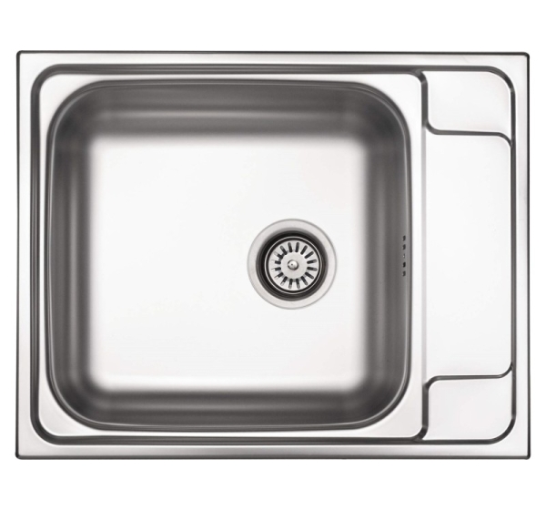 1-bowl steel sink with drainer