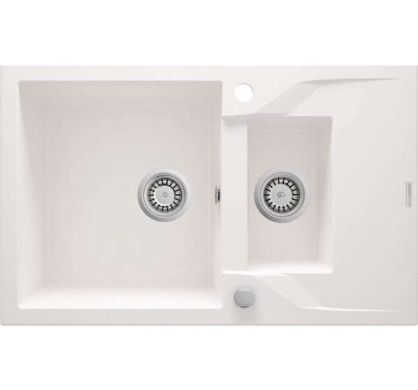 1.5-bowl granite sink with drainer